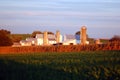 Fertile farmland and barn