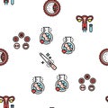 Fertilization Treat Vector Seamless Pattern Royalty Free Stock Photo