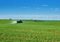 Fertilization of winter crops Royalty Free Stock Photo