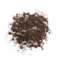 Fertilized Dry Dirt Isolated, Dried Ground, Manure Soil Royalty Free Stock Photo