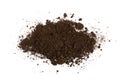 Fertilized Dry Dirt Isolated, Dried Ground, Manure Soil Royalty Free Stock Photo