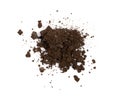 Fertilized Dry Dirt Isolated, Dried Ground, Manure Soil