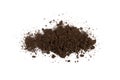 Fertilized Dry Dirt Isolated, Dried Ground, Manure Soil Royalty Free Stock Photo