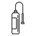 Fertilizer oxygen bottle icon, outline style Royalty Free Stock Photo