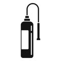 Fertilizer oxygen bottle icon, simple style Royalty Free Stock Photo