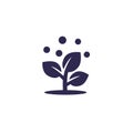 fertilizer and plant, fertilization icon