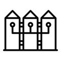 Fertilizer plant system icon, outline style