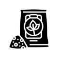 fertilizer smart farm glyph icon vector illustration Royalty Free Stock Photo