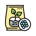 fertilizers gardening color icon vector illustration