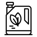 Fertilizing solution icon, outline style