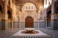Fes, Morocco - Mesbahiyya Madrasa is an old religious school