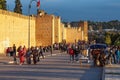 Fes, Morocco - Oct 15, 2019: The fortress in Fez, Kasbah Cherarda. Also known as Kasbah el-Khemis, the Thursday Fort