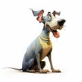 Fesco The Dog: A Playful Cartoonish Character Concept Inspired By Jones\' Book Royalty Free Stock Photo