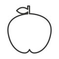 fesh fruit apple isolated icon design