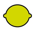 fesh fruit lemon, isolated icon design