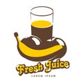 Fesh juice logo illustration.