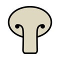 fesh vegetable mushroom isolated icon design