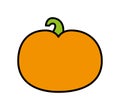fesh vegetable pumpkin isolated icon design