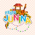 Festa Junina celebration background of Brazil and Portugal festival