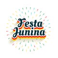 Festa junina celebration background with firework burst