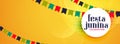 Festa junina decorative celebration banner Royalty Free Stock Photo