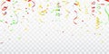 Festa Junina party design. Celebration background template with confetti Colorful Royalty Free Stock Photo