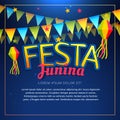 Festa junina party poster Royalty Free Stock Photo