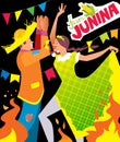 Festa junina poster Royalty Free Stock Photo