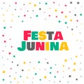 Festa junina stars celebration background