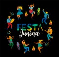 Festa Junina. Vector template.