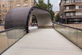 Festina Lente, pedestrian bridge over the river Miljacka in Sarajevo, Bosnia and Herzegovina. Royalty Free Stock Photo