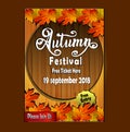 Festival autumn poster flayer