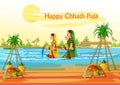 festival background of Chhath Pooja holiday in India Royalty Free Stock Photo