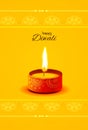 Festival of colors -earthen lamp, Diwali Royalty Free Stock Photo