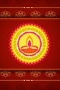 Festival of colors -earthen lamp, Diwali