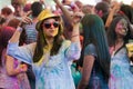 Festival of Colour Holi one party Royalty Free Stock Photo