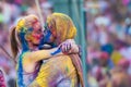 Festival of Colour Holi one party Royalty Free Stock Photo