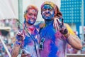 Festival of Colour Holi one party Royalty Free Stock Photo