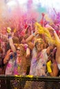 Festival of Colour Holi one party Royalty Free Stock Photo