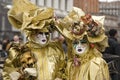 Festival dress and mask at the Venice carnival.