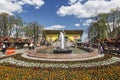 The Festival Easter in Moscow , the decoration of Pushkin square