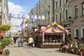 The Festival Easter in Moscow , the decoration in Stoleshnikov pereulok Royalty Free Stock Photo