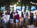 Festival Event outdoor Party Hipster People Blur Background