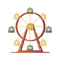 Festival fairground fortune wheel icon