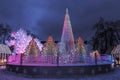 Festival `Journey to Christmas`, Music Forest, Moscow, Pushkin Square,