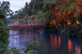 Festival of lights, Pukekura Park, New Plymouth, New Zealand Royalty Free Stock Photo