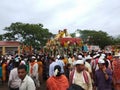 Festival With Many People's Tukaram Maharaj Palkhi People Royalty Free Stock Photo