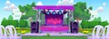 Festival music concert stage outdoor public party