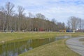 Festival Park is located in the western part of the city of Gomel, in the Soviet district. A single array, consisting of 2 parts: Royalty Free Stock Photo