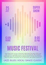 Festival poster. Music flyer. Carnival design. Template for poster, brochure, ticket, program event. Vector illustration